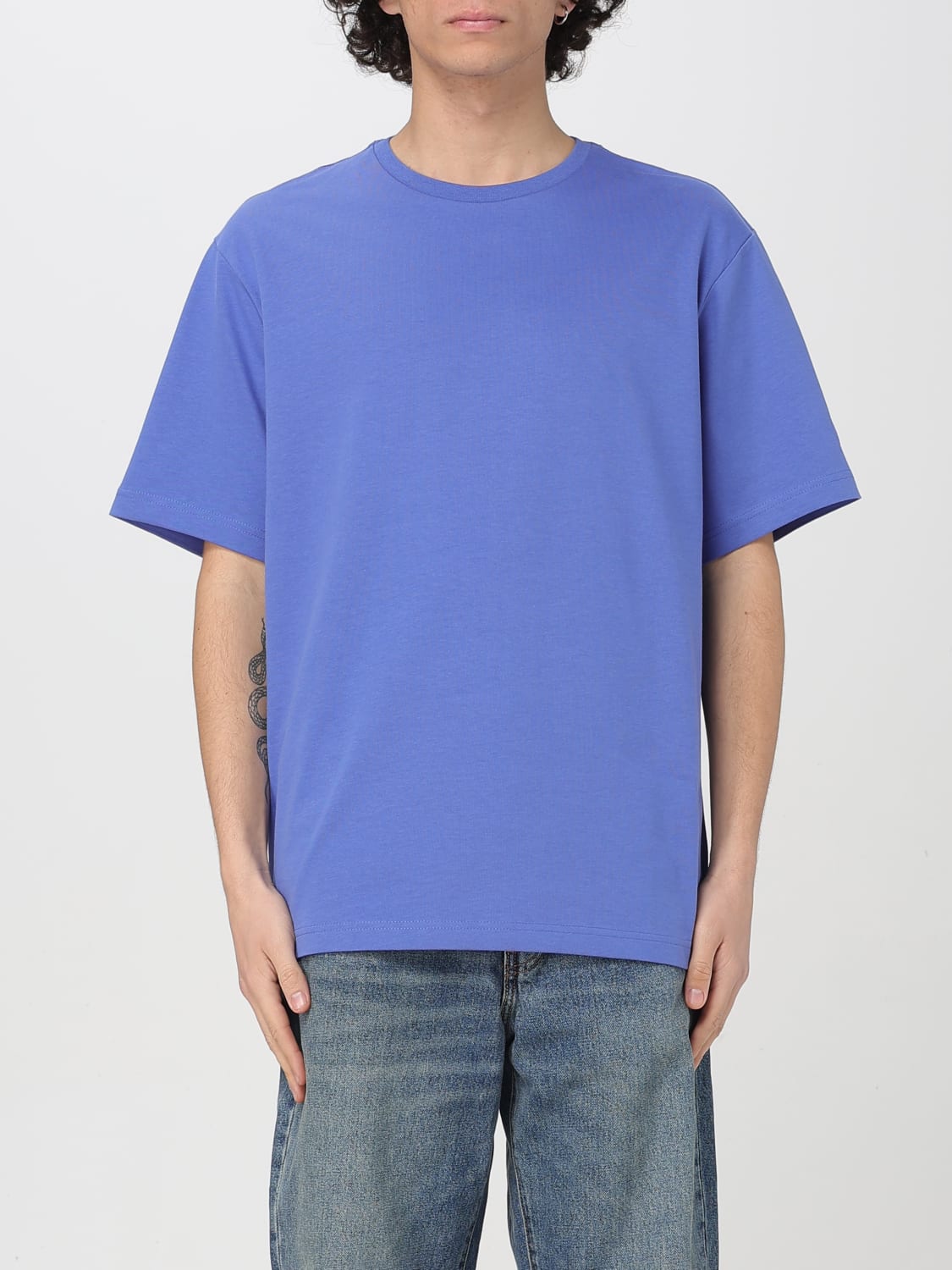 THE NORTH FACE T-SHIRT: T-shirt basic The North Face con logo posteriore, Blue - Img 1