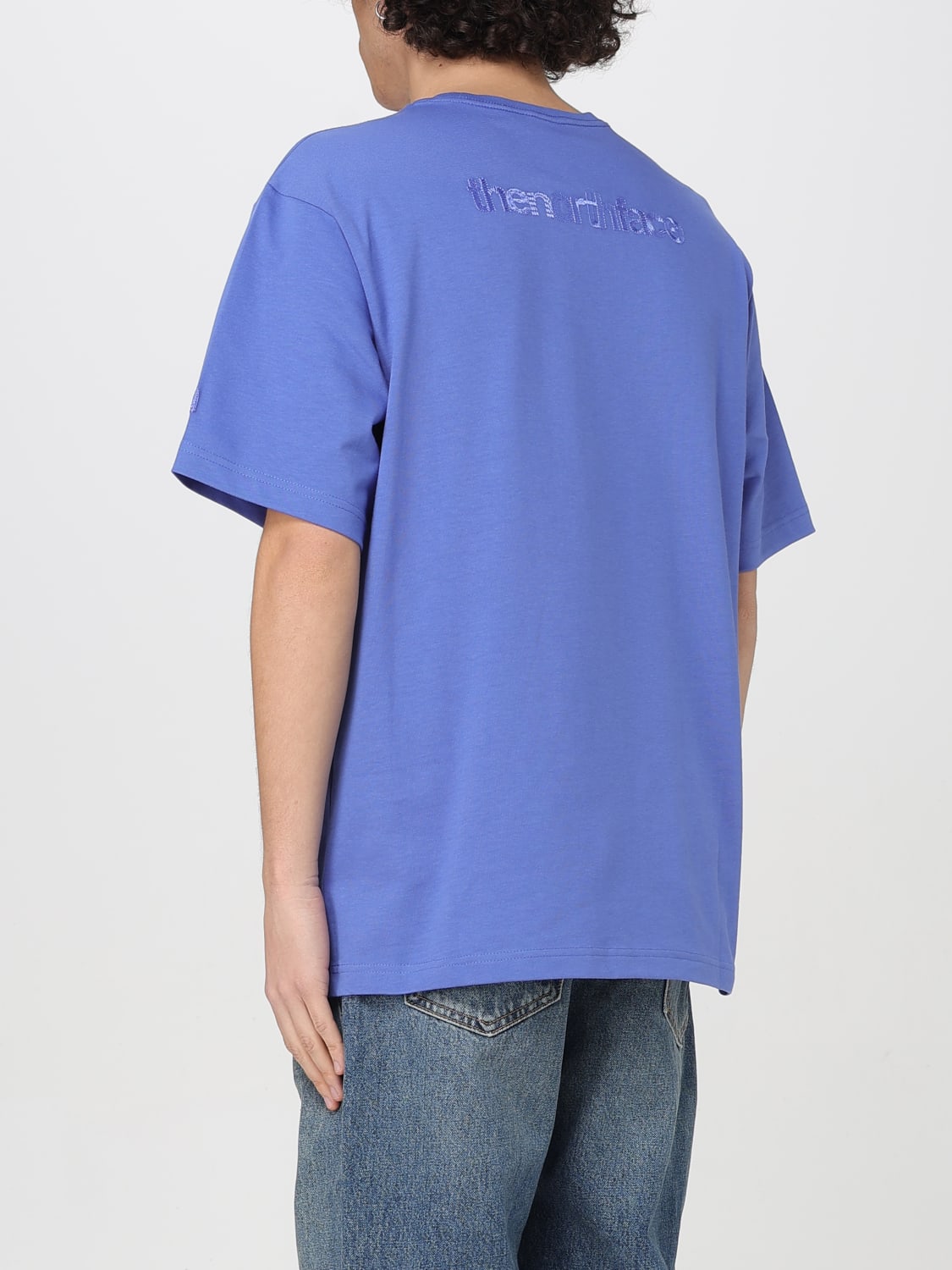 THE NORTH FACE T-SHIRT: T-shirt basic The North Face con logo posteriore, Blue - Img 2