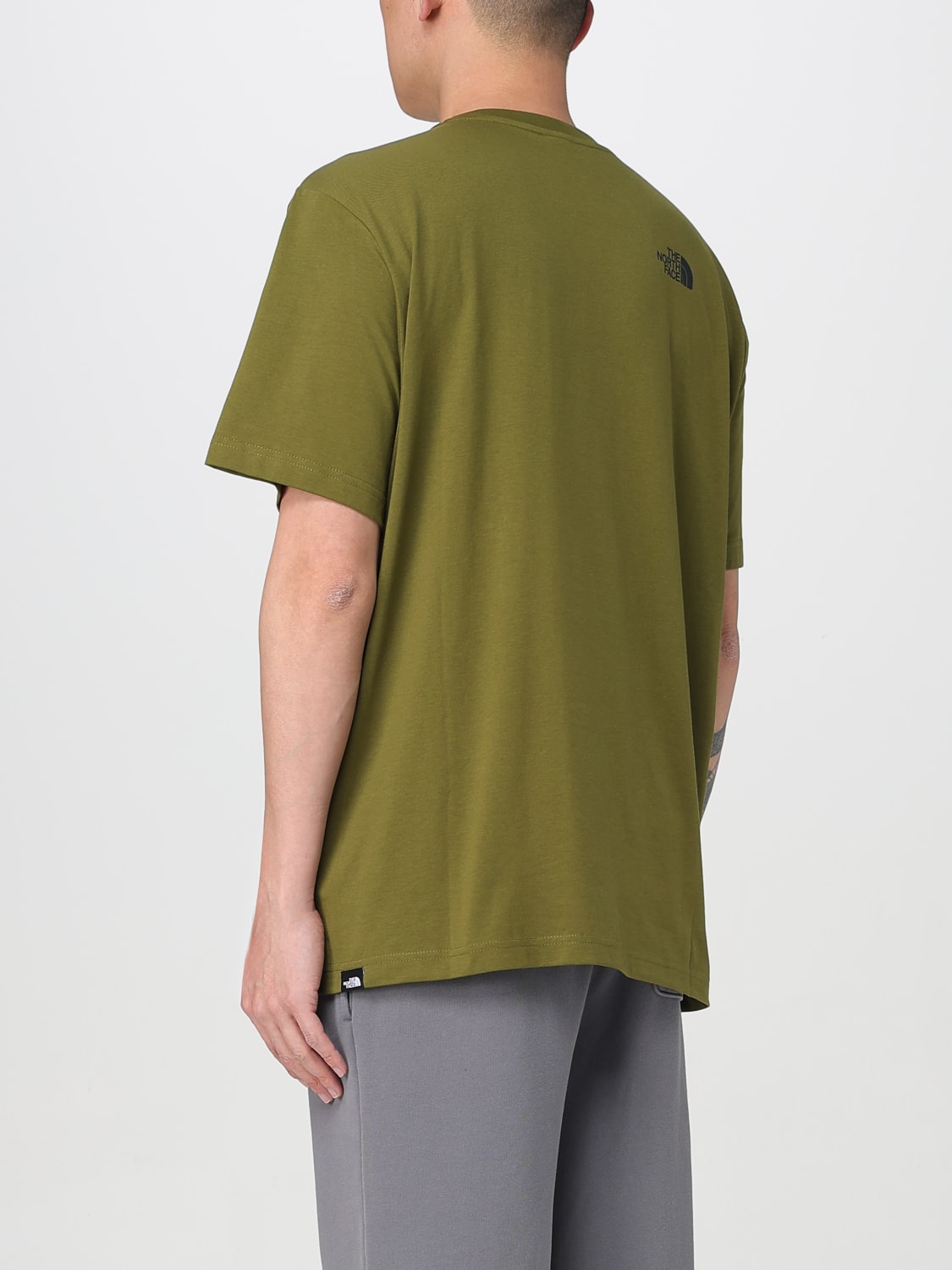 THE NORTH FACE T-SHIRT: T-shirt in cotone The North Face, Oliva - Img 2