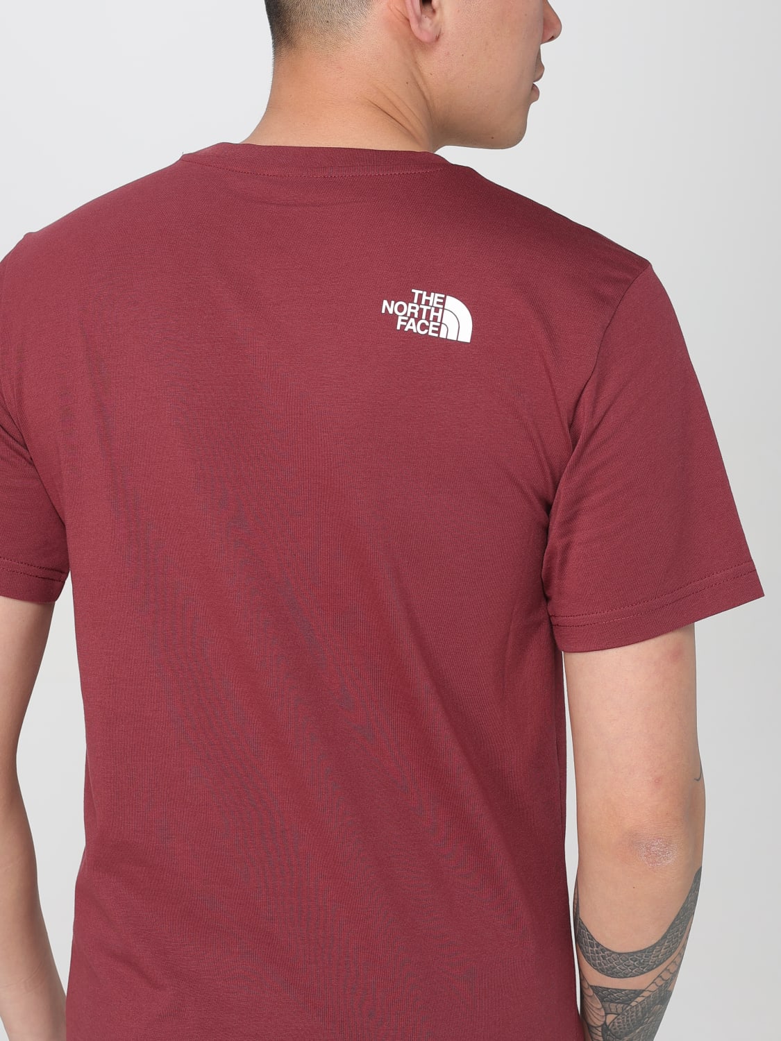 THE NORTH FACE T-SHIRT: T-shirt in cotone The North Face, Bordeaux - Img 3