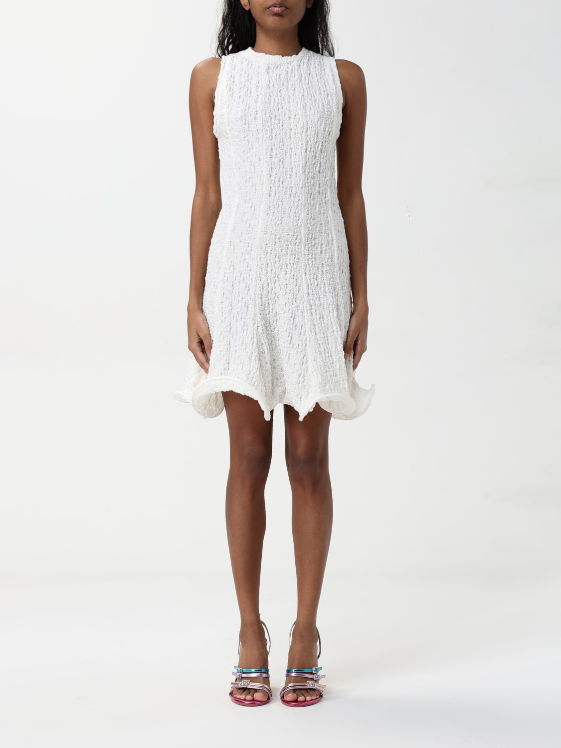 ワンピース MSGM Woman Dress White 3842MDA17 257317 01 MSGM: Dress woman Kids - White | MSGM dress 3842MDA17 257317