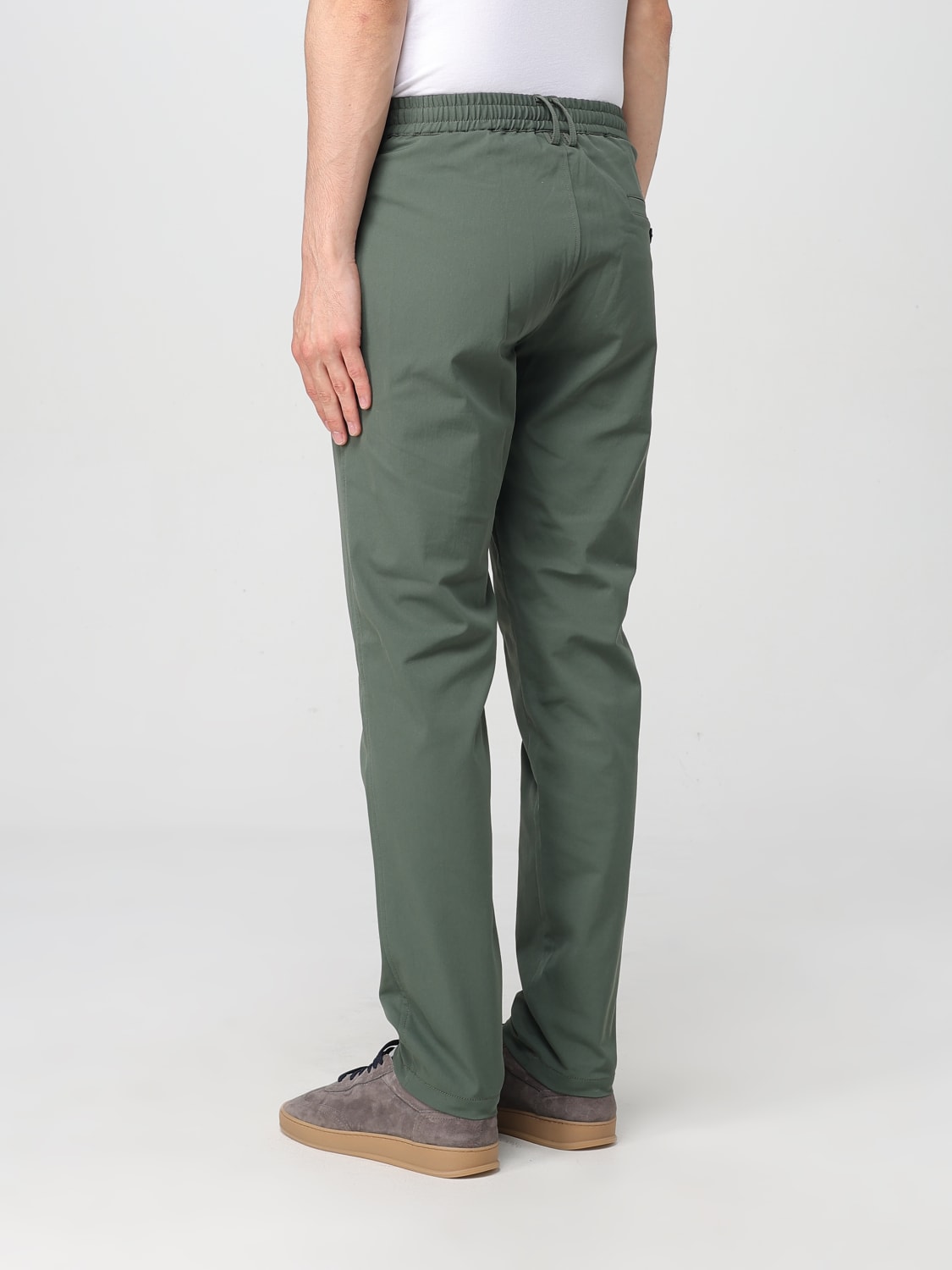 SAVE THE DUCK 裤子: 裤子 男士 Save The Duck, 绿色 - Img 2