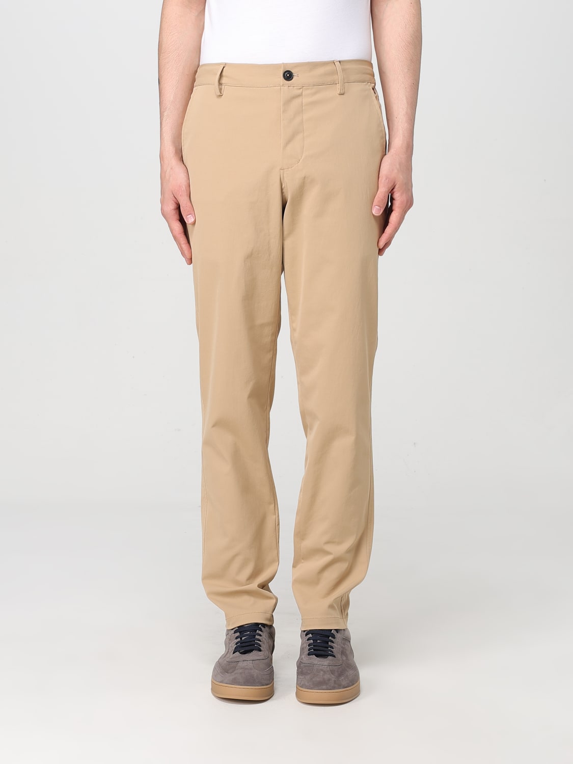 SAVE THE DUCK PANTS: Pants men Save The Duck, Camel - Img 1