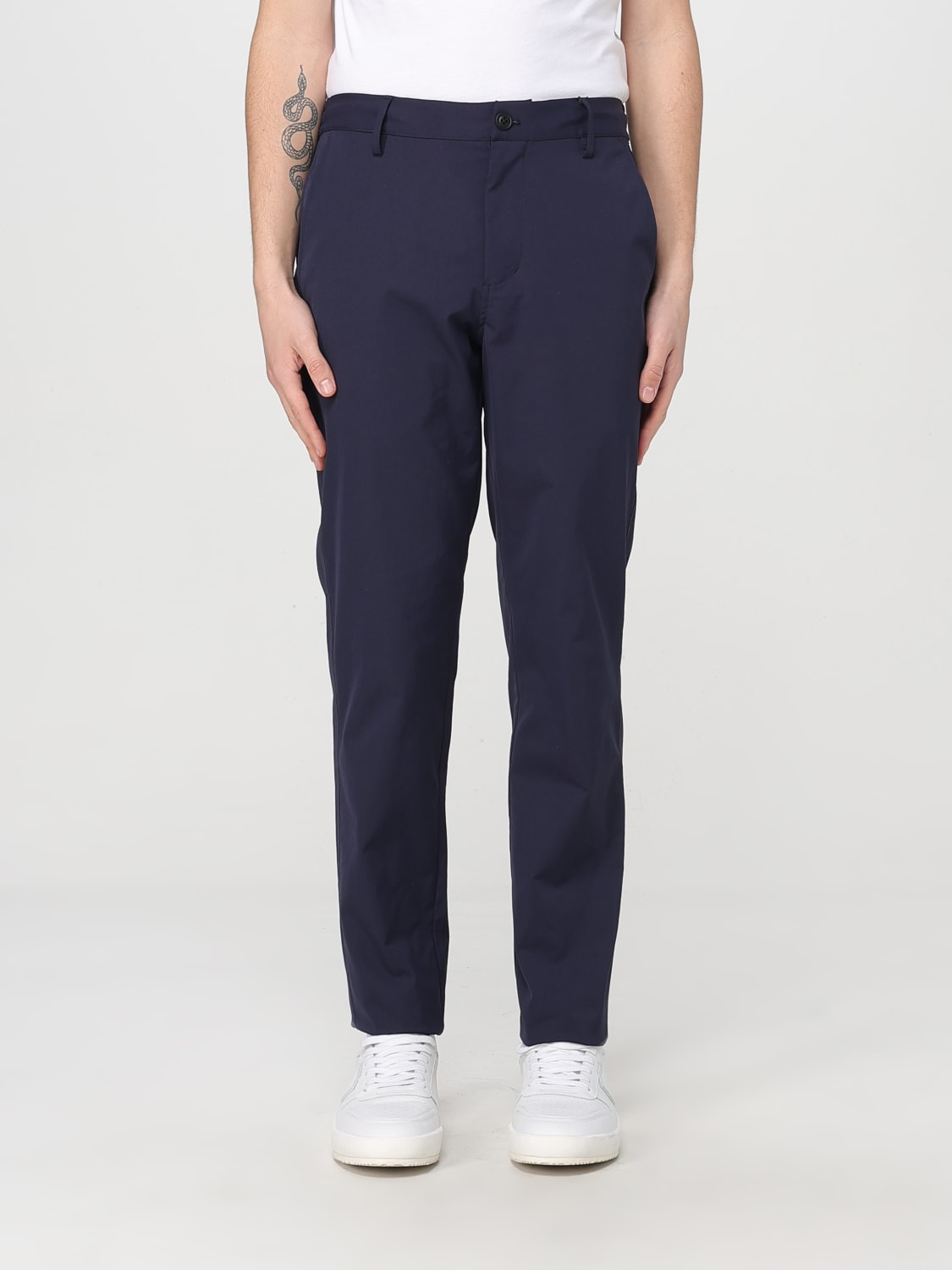 SAVE THE DUCK PANTS: Pants men Save The Duck, Navy - Img 1