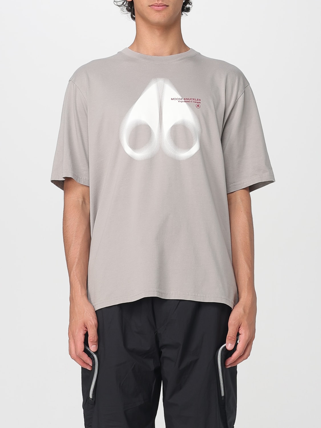 Tシャツ・カットソー MOOSE KNUCKLES Men T-shirt Brown M15MT776 1456 MOOSE KNUCKLES: T-shirt men - Brown | Moose Knuckles t-shirt