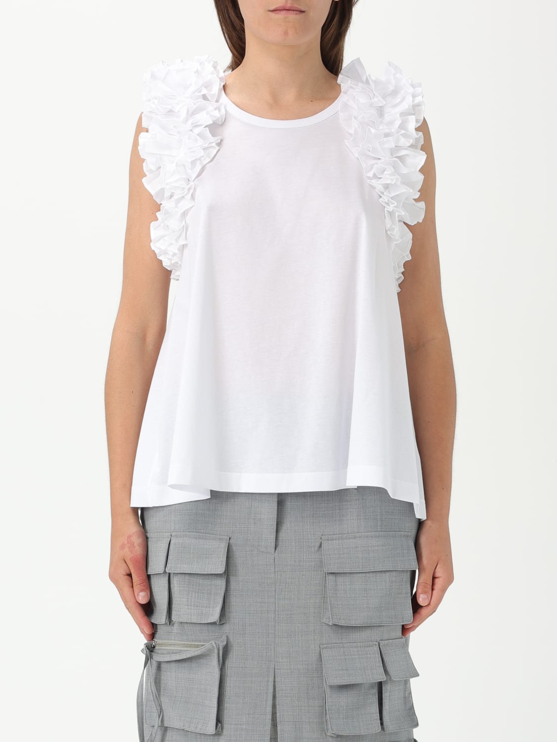 MEIMEIJ T-SHIRT: T-shirt woman Meimeij, White - Img 1