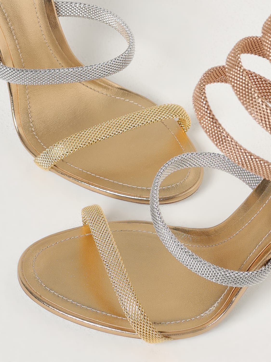 RENE CAOVILLA: Shoes woman - Gold | Rene Caovilla heeled