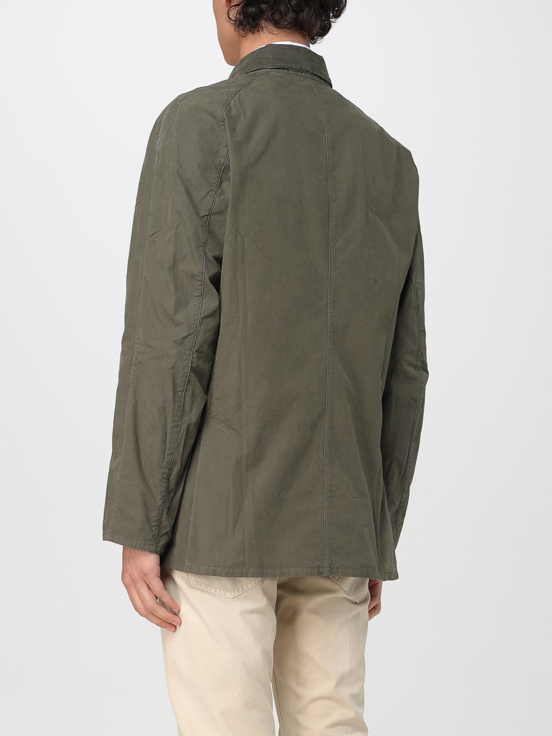 BARBOUR 外套: 外套 男士 Barbour, 橄榄绿 - Img 2