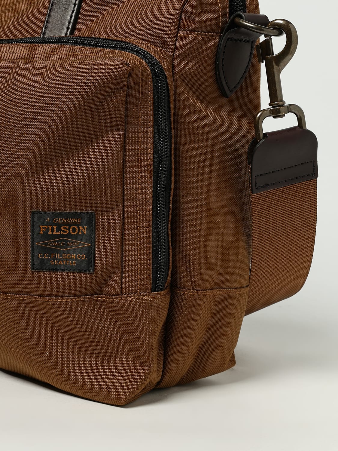 FILSON BORSA A TRACOLLA: Briefcase Dryden Cordura Nylon Filson, Cuoio - Img 3