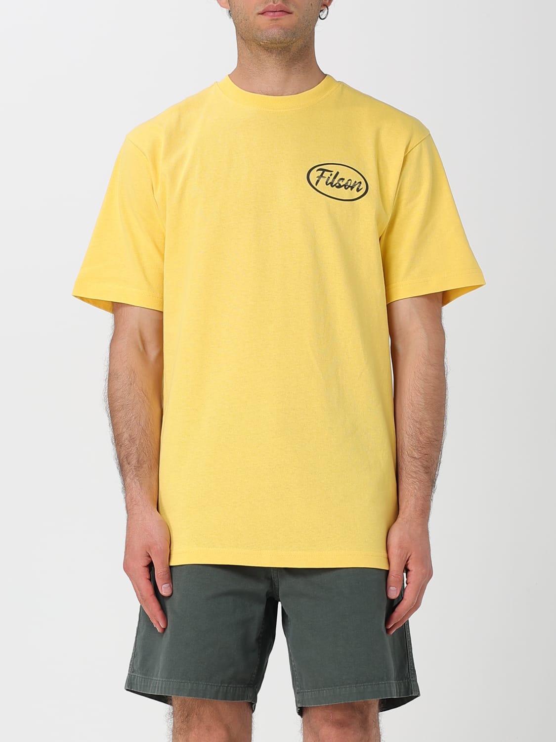 Tシャツ・カットソー FILSON Men T-shirt Yellow FMTEE0115 K 0077 722 FILSON: T-shirt men - Yellow | Filson t-shirt FMTEE0115 K
