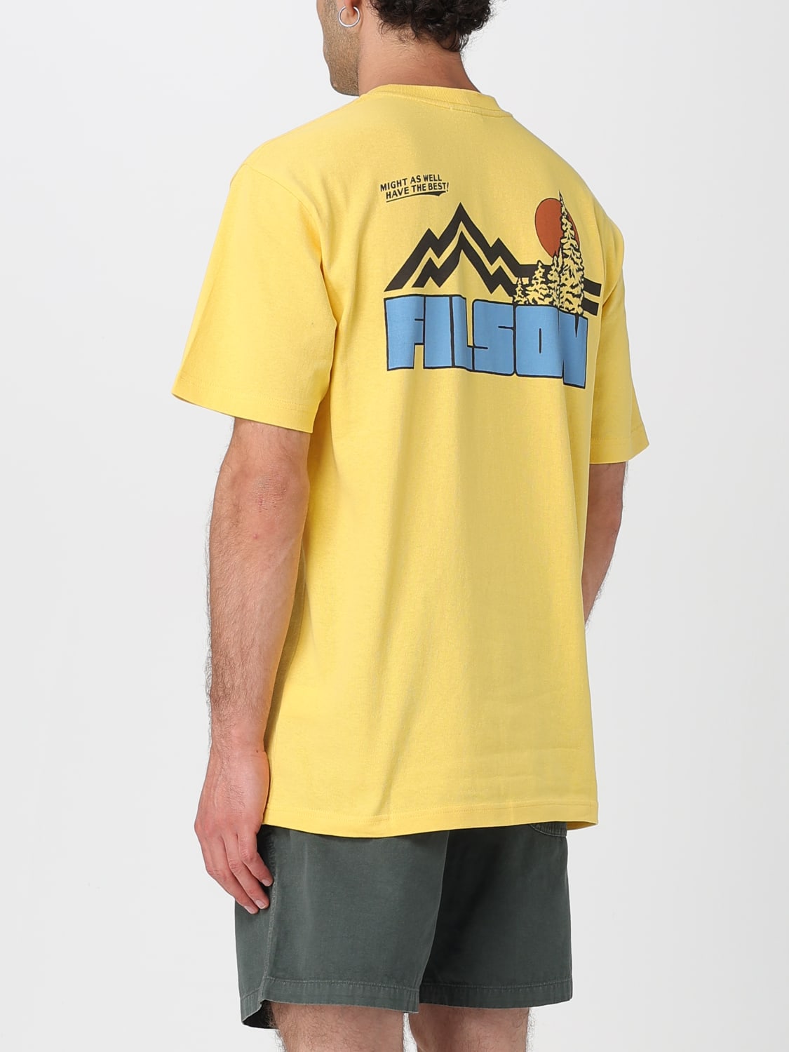 Tシャツ・カットソー FILSON Men T-shirt Yellow FMTEE0115 K 0077 722 FILSON: T-shirt men - Yellow | Filson t-shirt FMTEE0115 K