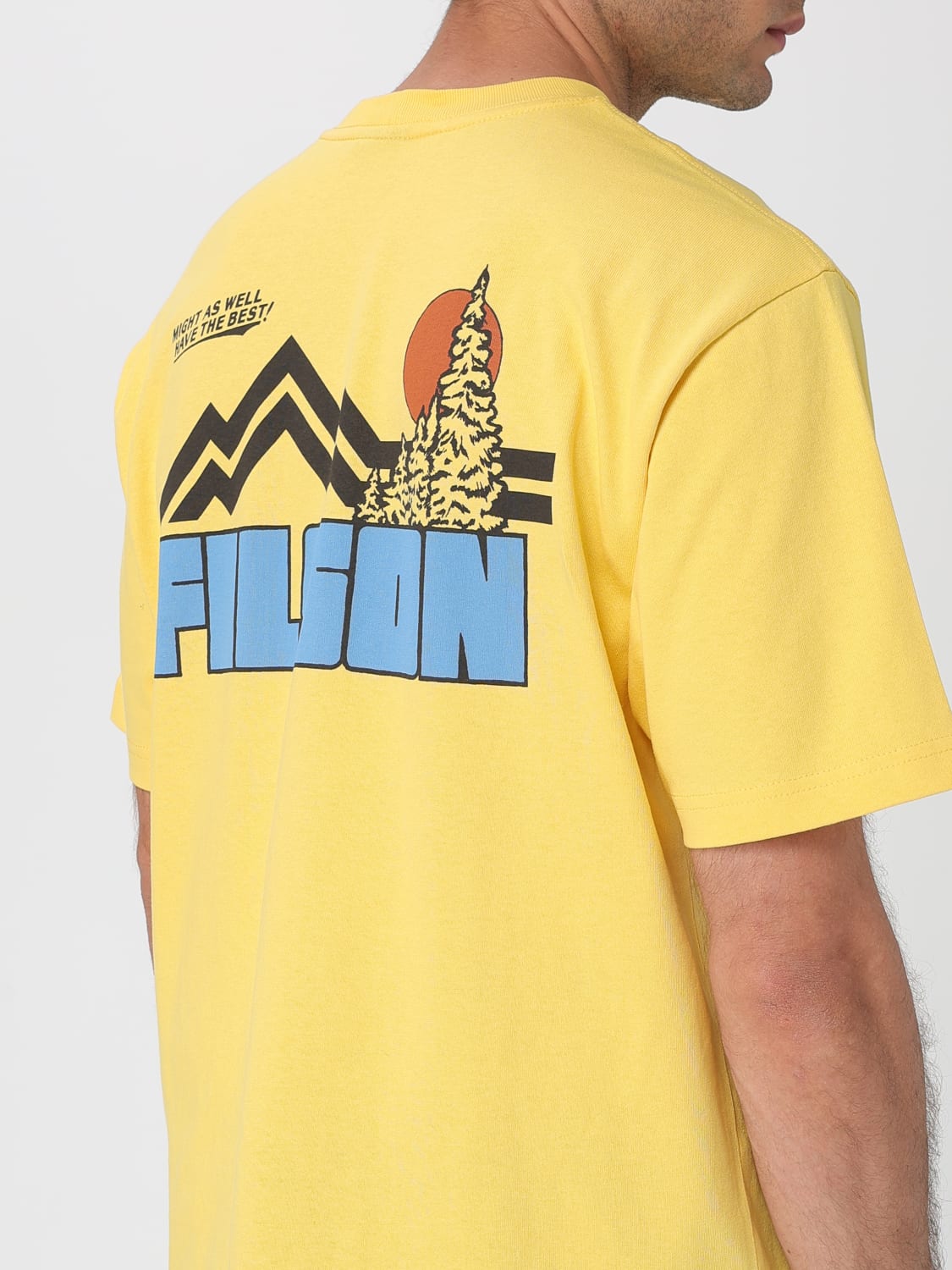 Tシャツ・カットソー FILSON Men T-shirt Yellow FMTEE0115 K 0077 722 FILSON: T-shirt men - Yellow | Filson t-shirt FMTEE0115 K