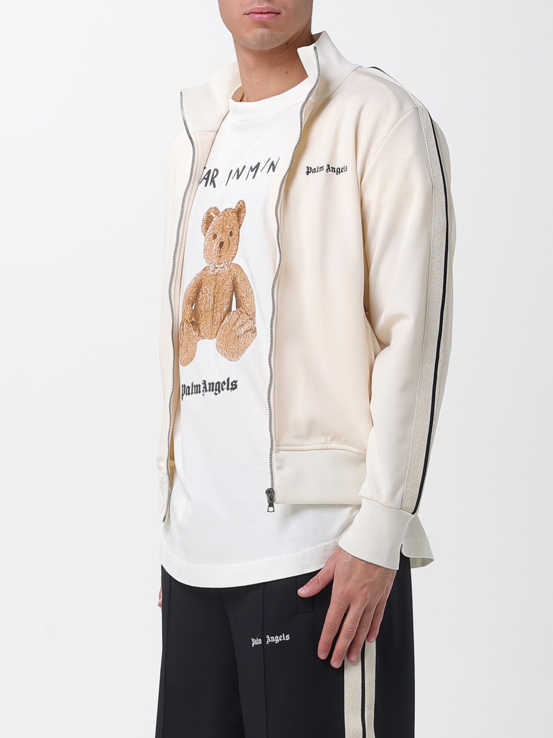 PALM ANGELS SWEATSHIRT: Sweatshirt men Palm Angels, White - Img 3