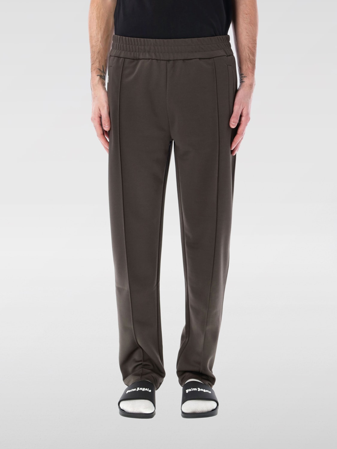 PALM ANGELS パンツ: パンツ メンズ Palm Angels, ブラウン - Img 1