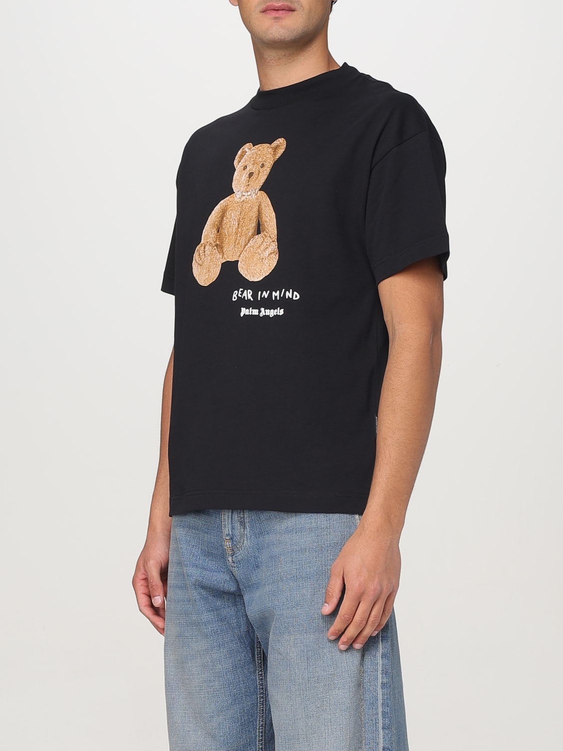 Palm Angels PMAA001S25JER0050360 関税送料込 PALM ANGELS: T-shirt men - Black | Palm Angels t-shirt