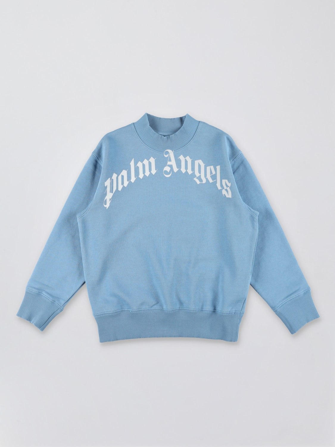 PALM ANGELS SWEATER: Sweater kids Palm Angels, Sky Blue - Img 1