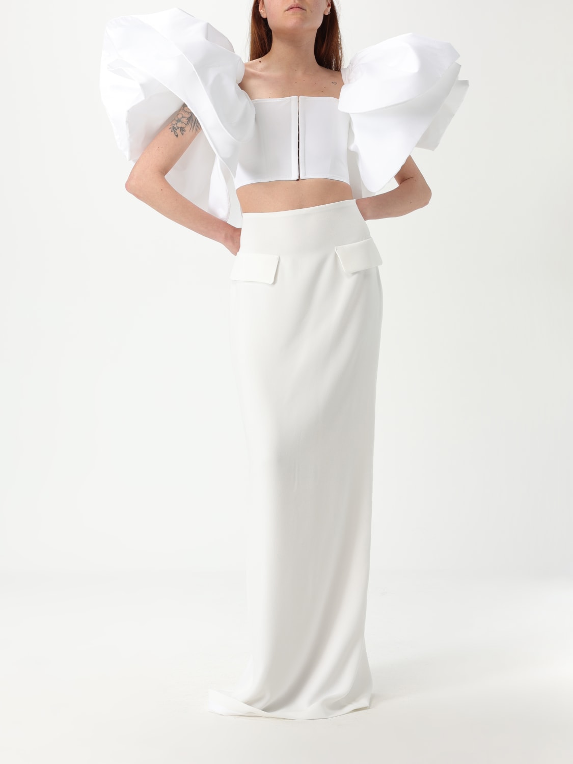 MONOT SUIT SEPARATE: Monot women's set, White - Img 2