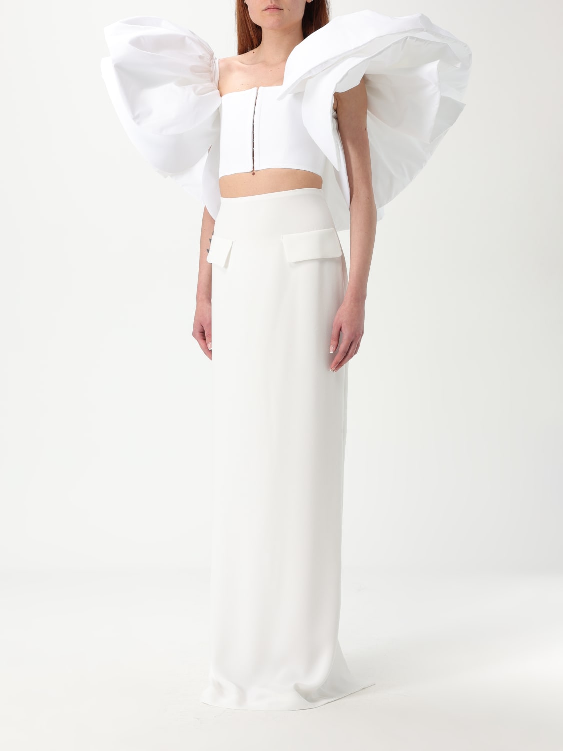 MONOT SUIT SEPARATE: Monot women's set, White - Img 4