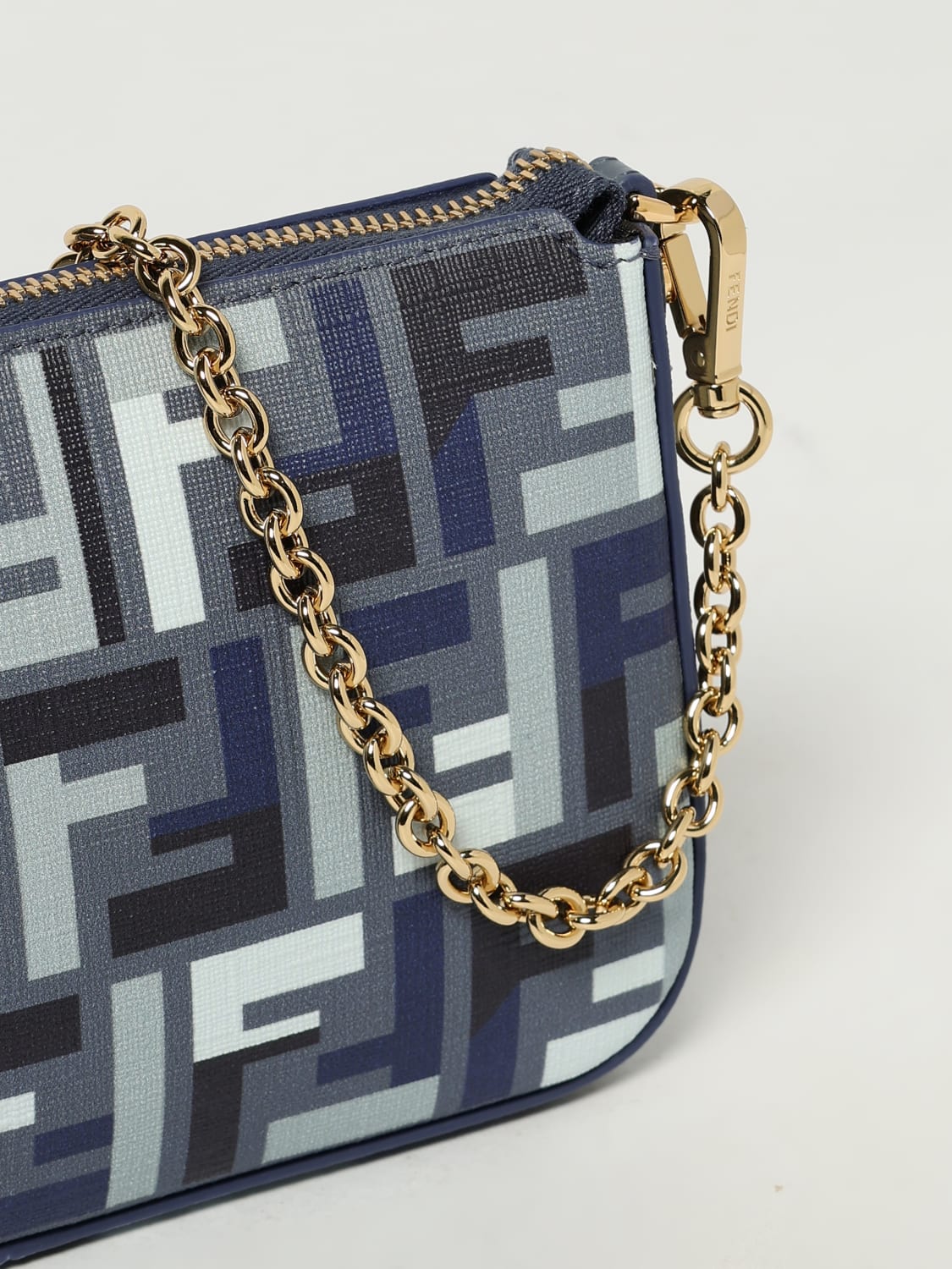 ショルダーバッグ・ポシェット FENDI Woman Shoulder bag Blue 8BS073 AV1Y F1LAZ FENDI: Shoulder bag woman - Blue | Fendi shoulder bag 8BS073