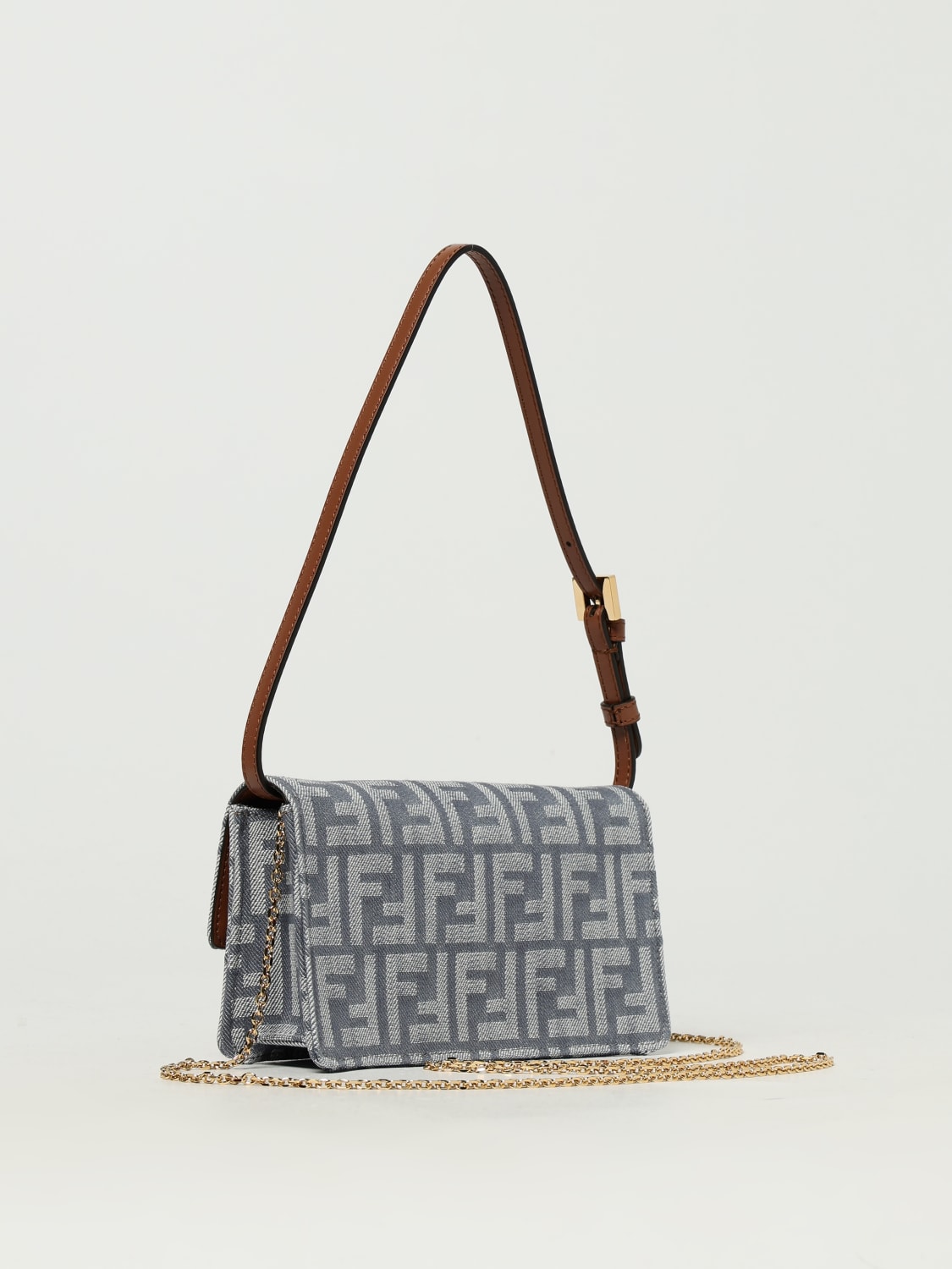 ショルダーバッグ・ポシェット FENDI Woman Shoulder bag Blue 8M0498 AUT4 F1SXQ FENDI: Shoulder bag woman - Blue | Fendi shoulder bag 8M0498