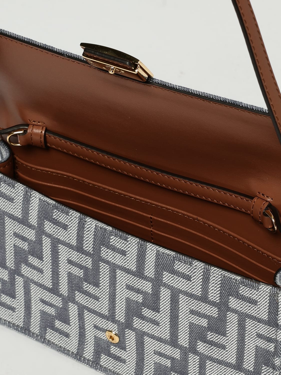 FENDI: Shoulder bag woman - Blue | Fendi shoulder bag 8M0498
