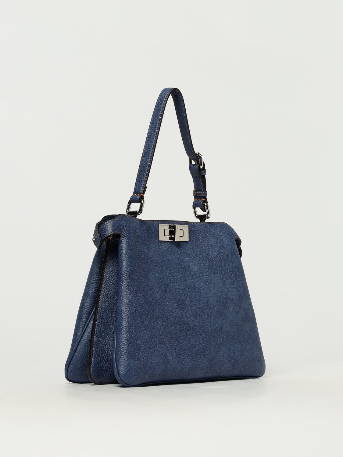 【関税込み】FENDI Women Shoulder Bags 8BN353AUR3F04QL Blue Peekaboo Soft Medium Cuoio Romano leather Blue | Fendi