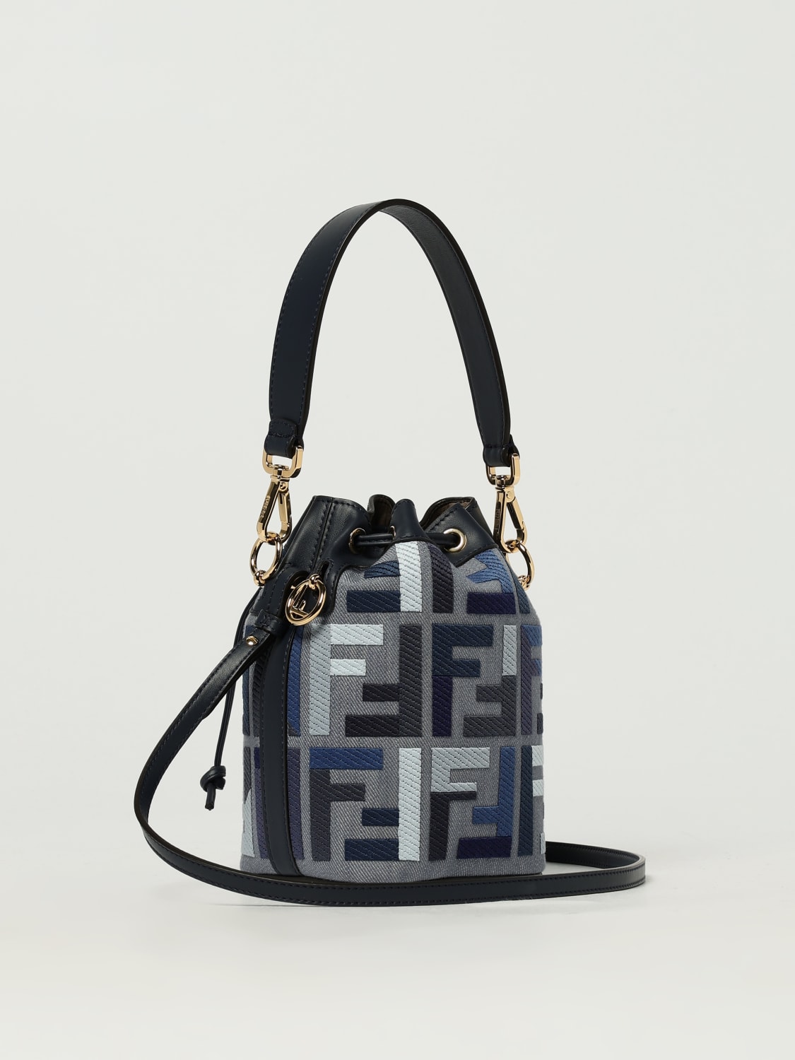 FENDI: Shoulder bag woman - Blue | Fendi crossbody bags