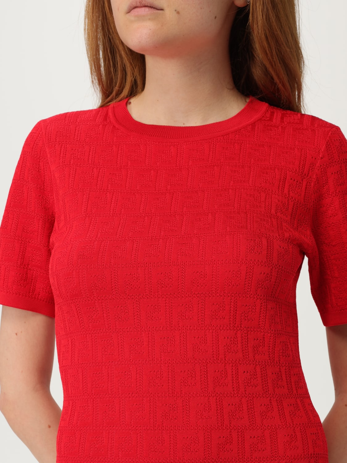 ワンピース FENDI Women Mid Skirts FZDD59 AUZR 1 RED FENDI: Dress woman - Red | Fendi dress FZDD59 AUZR online at