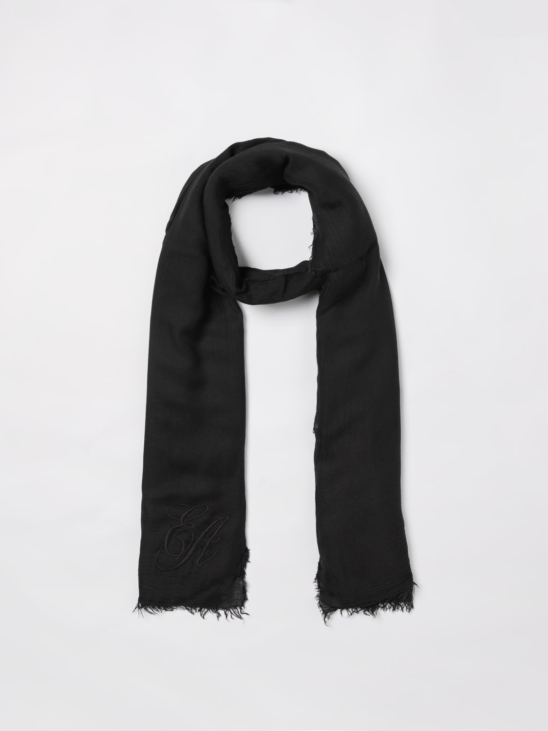 EMPORIO ARMANI: Neck scarf woman - Black | Emporio Armani