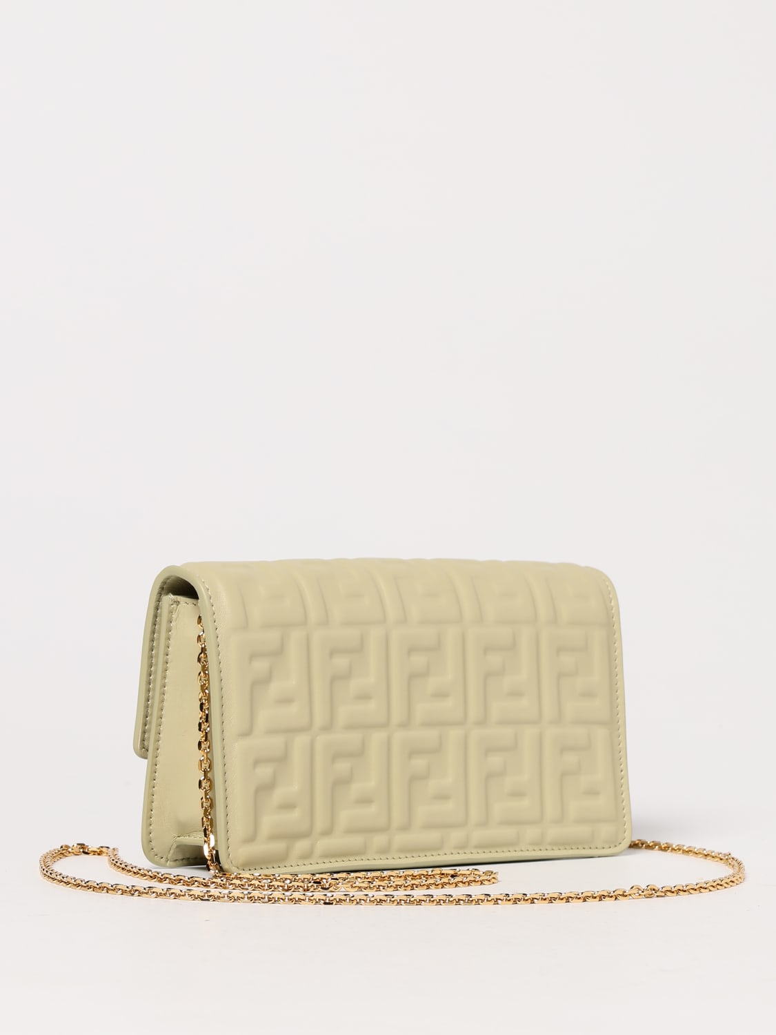 FENDI: Wallet woman - Sage | Fendi wallet 8M0498 AAJD online