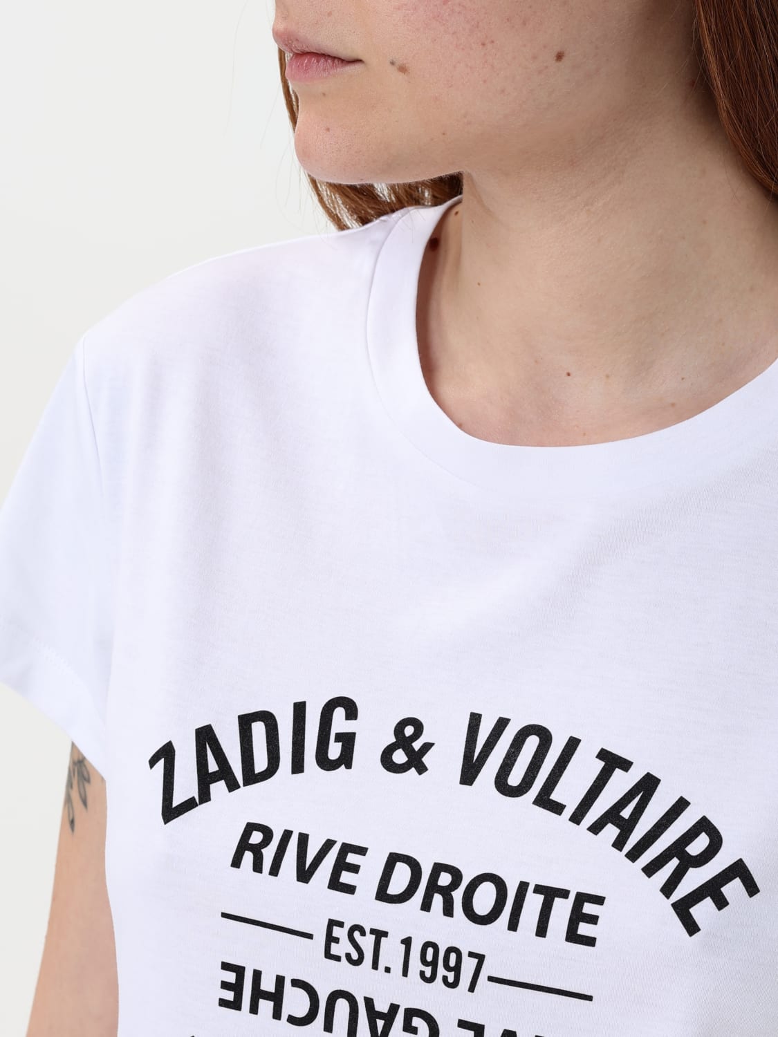 Tシャツ・カットソー ZADIG & VOLTAIRE Woman T-Shirt White JWTS02769 101 ZADIG & VOLTAIRE: T-shirt woman - White | Zadig & Voltaire t