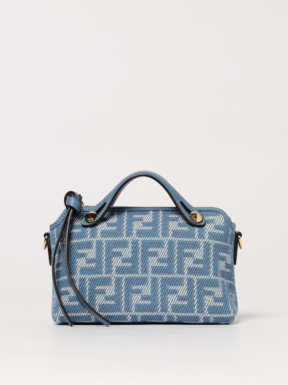 ショルダーバッグ・ポシェット FENDI Women Shoulder Bags 8BS098 AUPX 1 BLUE FENDI: Shoulder bag woman - Gnawed Blue | Fendi mini bag