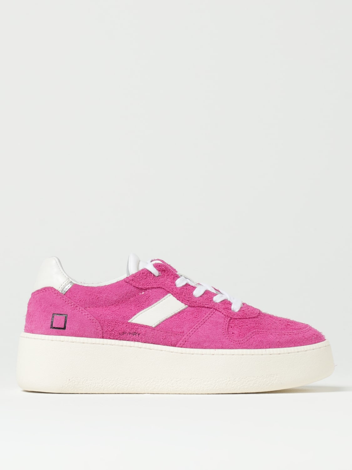 D.A.T.E. SNEAKERS: Sneakers Court D.A.T.E. in camoscio , Fragola - Img 1
