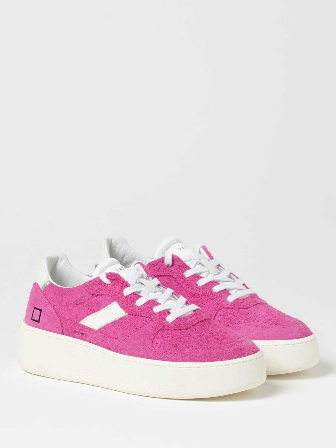 D.A.T.E. SNEAKERS: Sneakers Court D.A.T.E. in camoscio , Fragola - Img 2