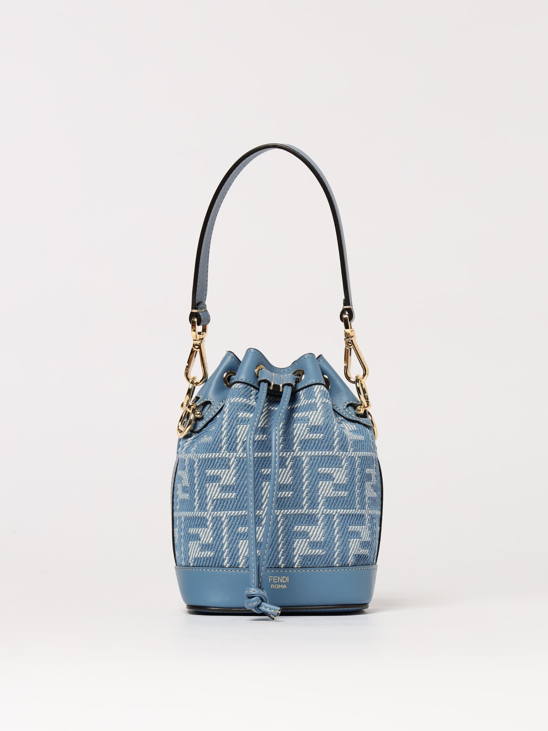 FENDI MINI BOLSO: Bolso de hombro mujer Fendi, Azul Claro - Img 1