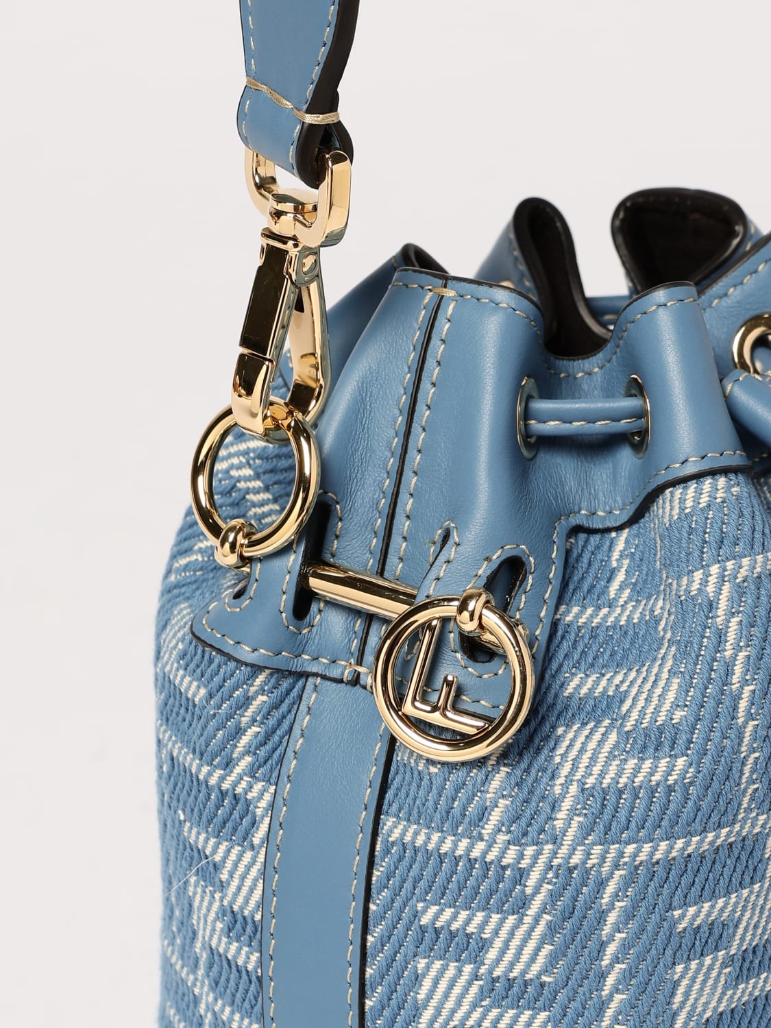 FENDI MINI BOLSO: Bolso de hombro mujer Fendi, Azul Claro - Img 4