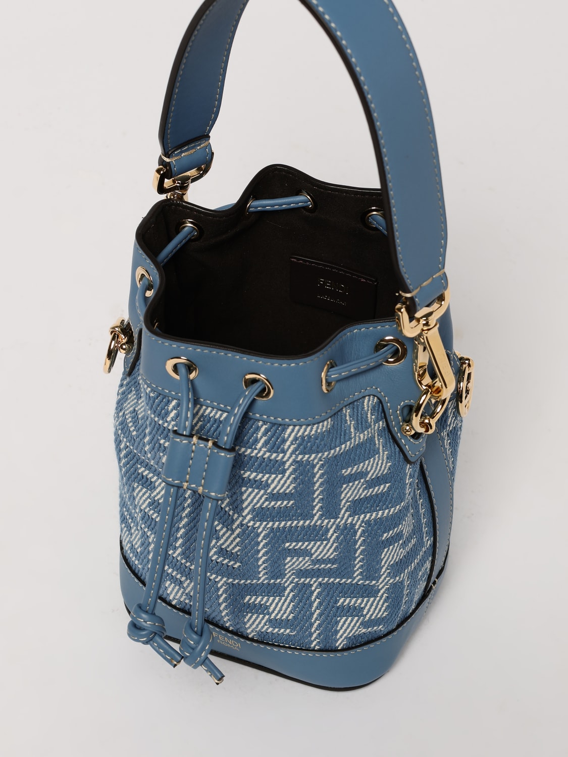 FENDI MINI BOLSO: Bolso de hombro mujer Fendi, Azul Claro - Img 5