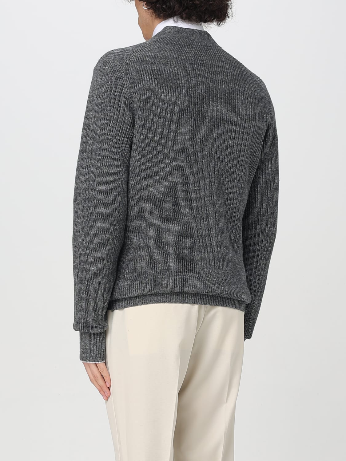 BRUNELLO CUCINELLI SWEATER: Sweater men Brunello Cucinelli, Charcoal - Img 3