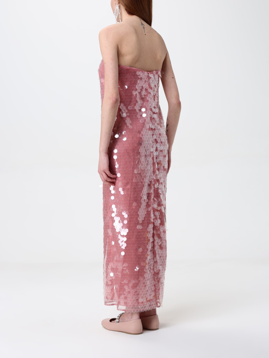 ワンピース STAUD Woman Dress Peach R25R2168LS SIEN STAUD: Dress woman - Peach | Staud dress R25R2168LS online