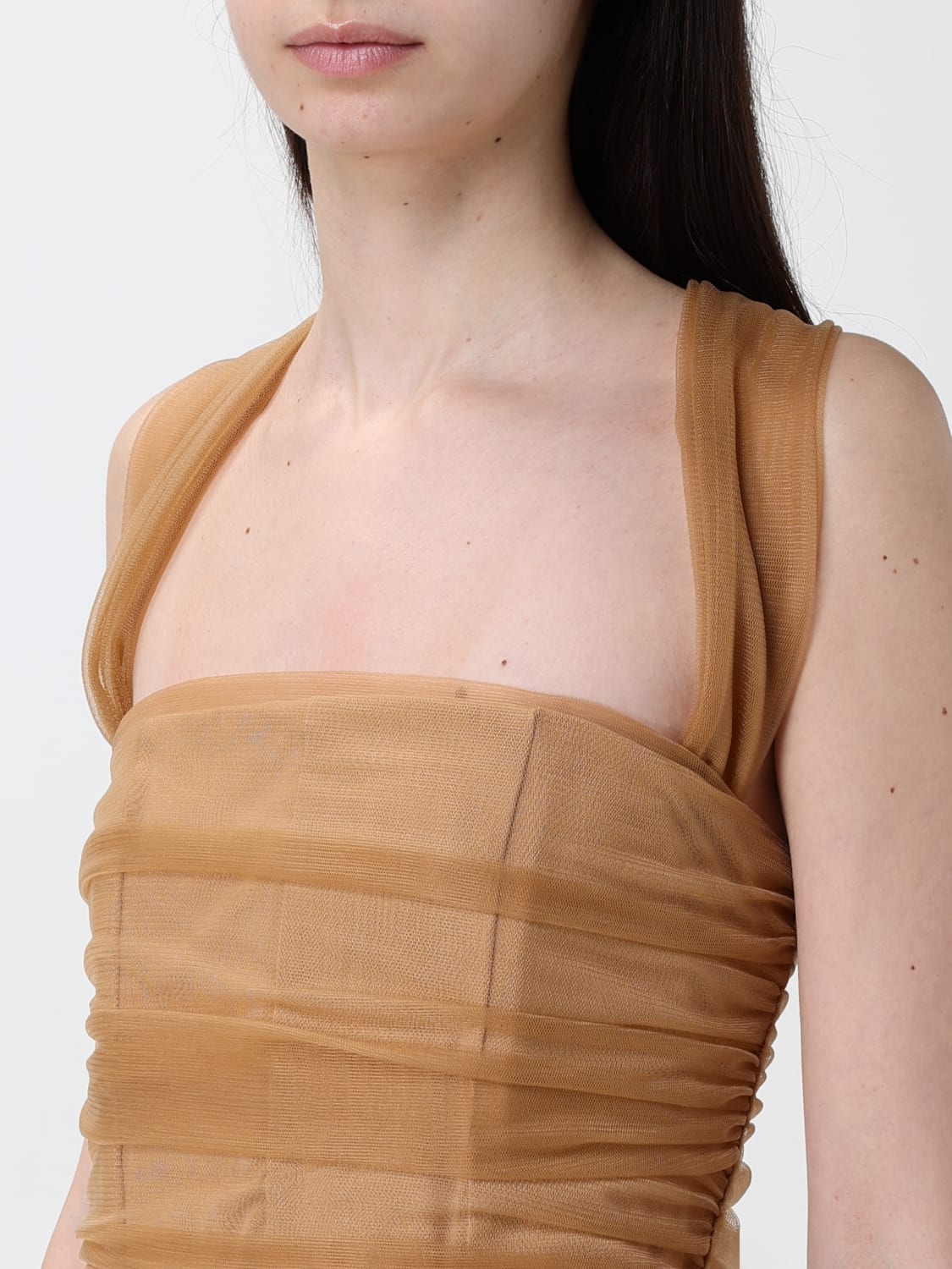 ワンピース STAUD Woman Dress Beige R25R2249NT CAML STAUD: Dress woman - Beige | Staud dress R25R2249NT online