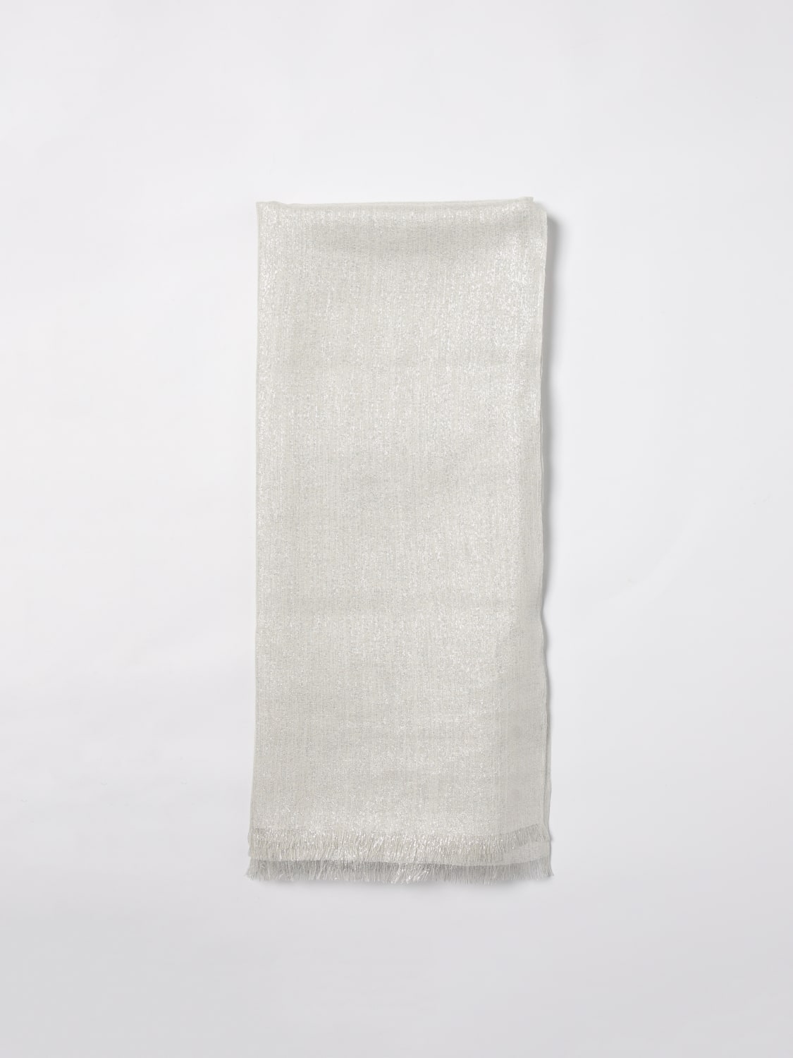スカーフ BRUNELLO CUCINELLI Woman Scarf White MSCDAR097 C159 BRUNELLO CUCINELLI: Scarf woman - White | Brunello Cucinelli