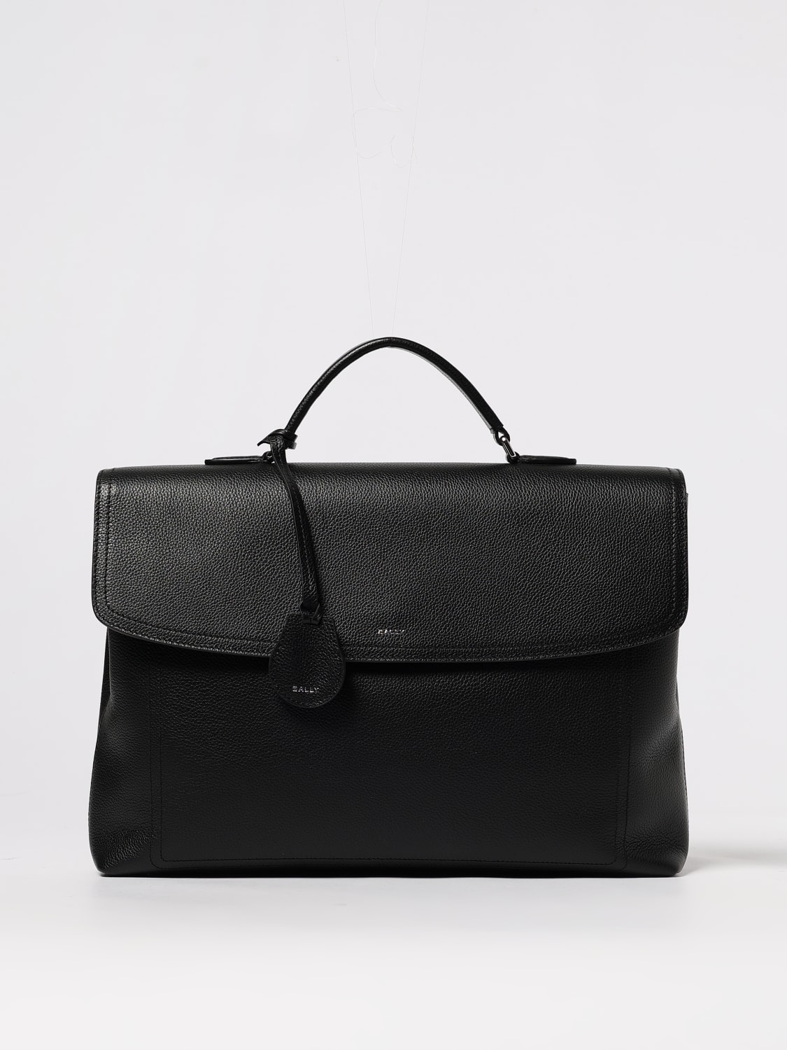 BALLY BORSA: Borsa Capitol Bally in pelle a grana , Nero - Img 1