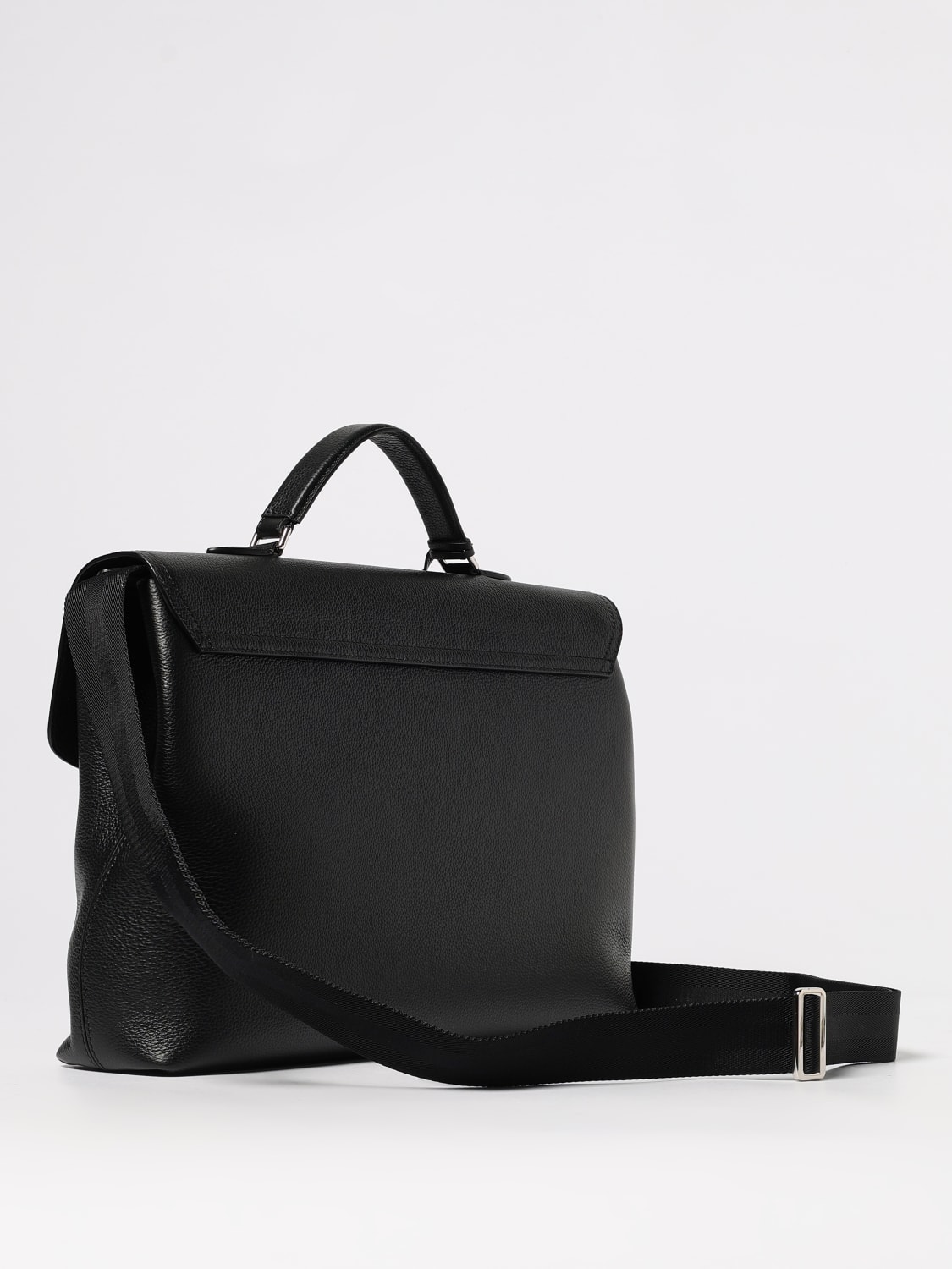 BALLY BORSA: Borsa Capitol Bally in pelle a grana , Nero - Img 2