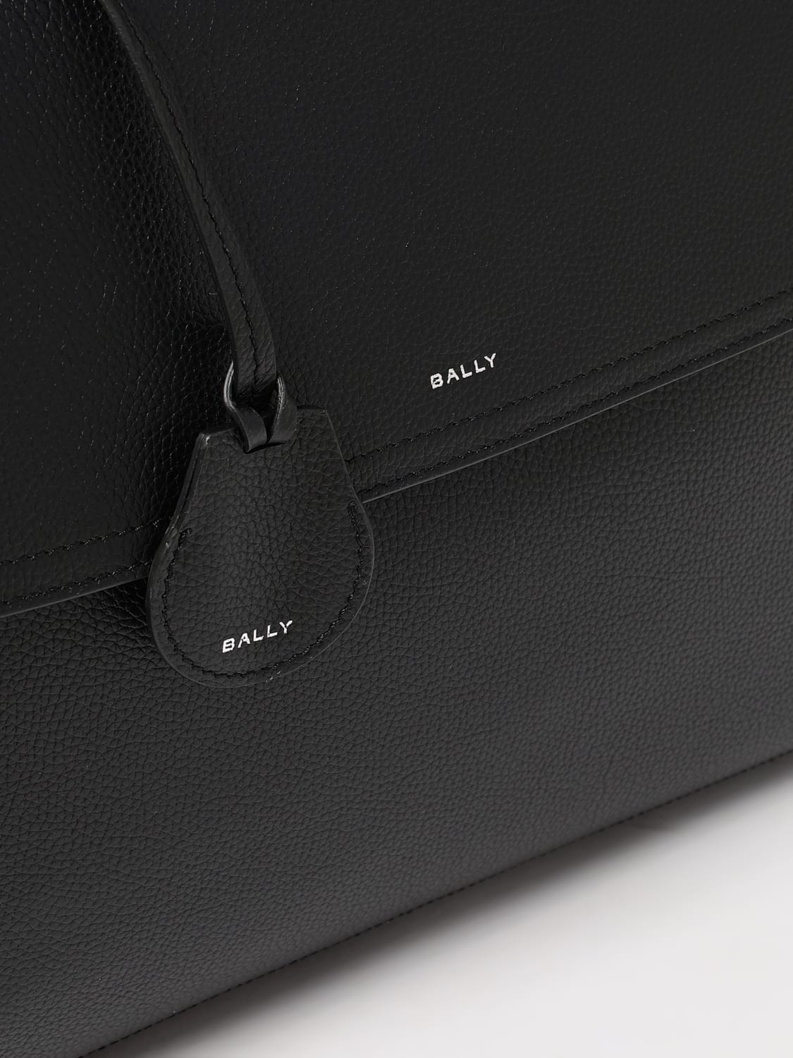 BALLY BORSA: Borsa Capitol Bally in pelle a grana , Nero - Img 3