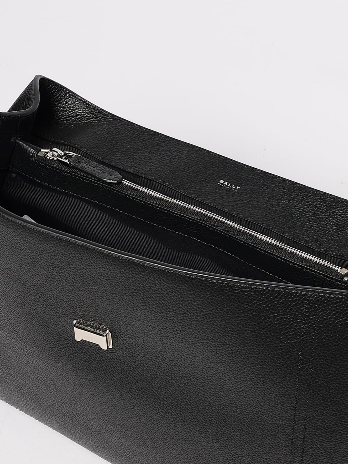 BALLY BORSA: Borsa Capitol Bally in pelle a grana , Nero - Img 4