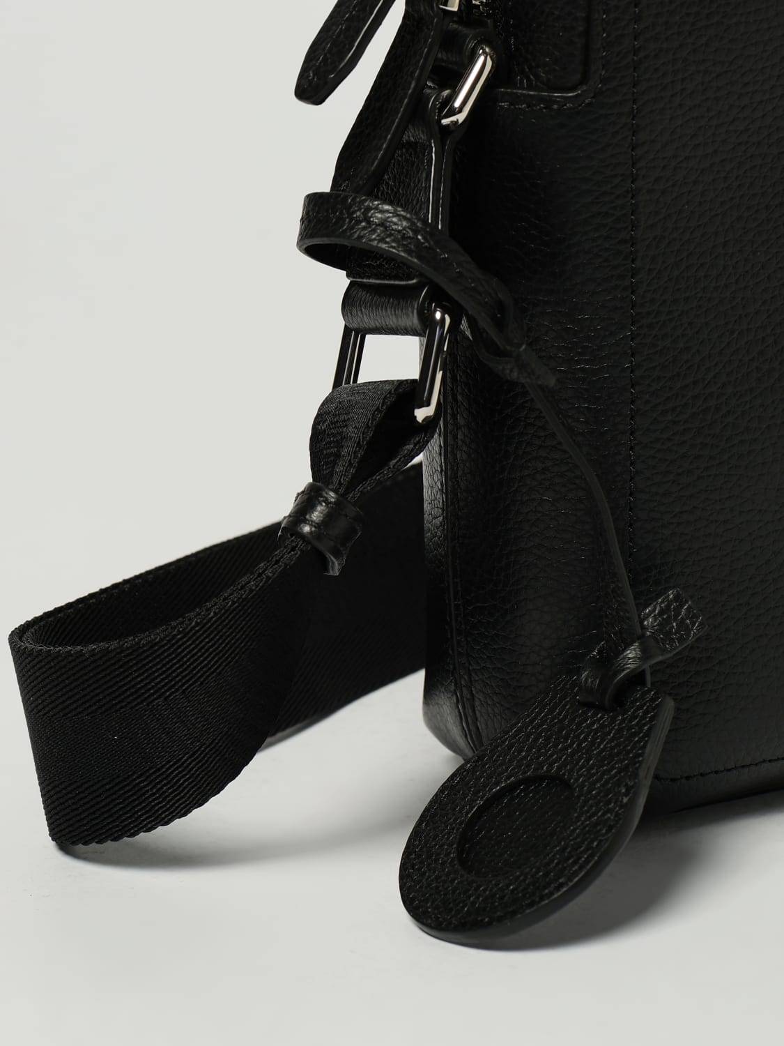 BALLY BORSA A TRACOLLA: Borsa Bally in pelle a grana , Nero - Img 3