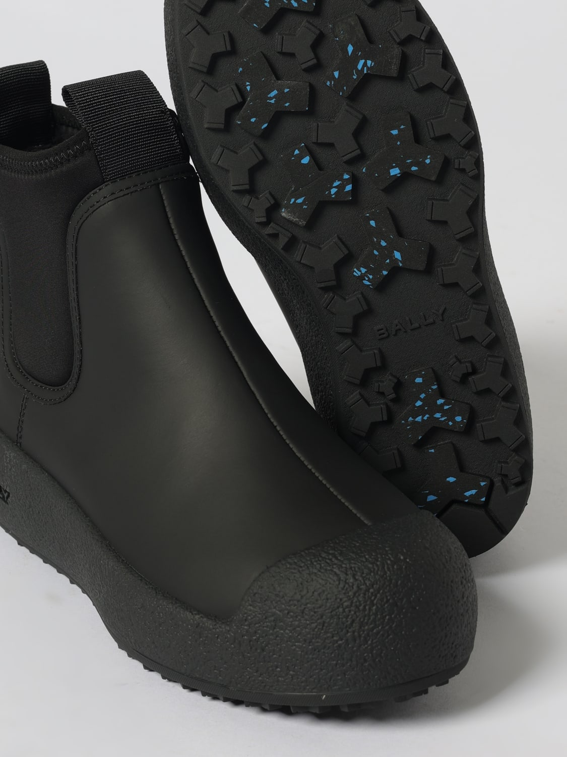 BALLY STIVALI: Stivaletto Chelsea Bally in pelle gommata , Nero - Img 4