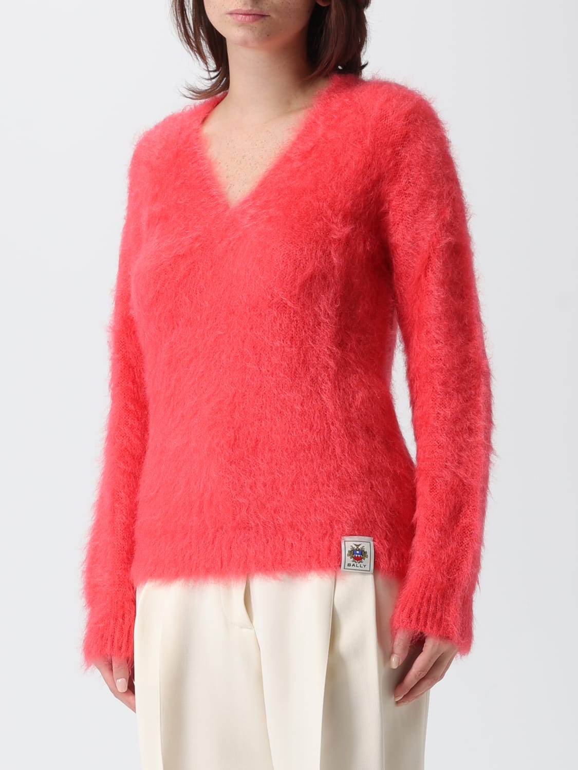 BALLY SWEATER: Sweater woman Bally, Red - Img 4