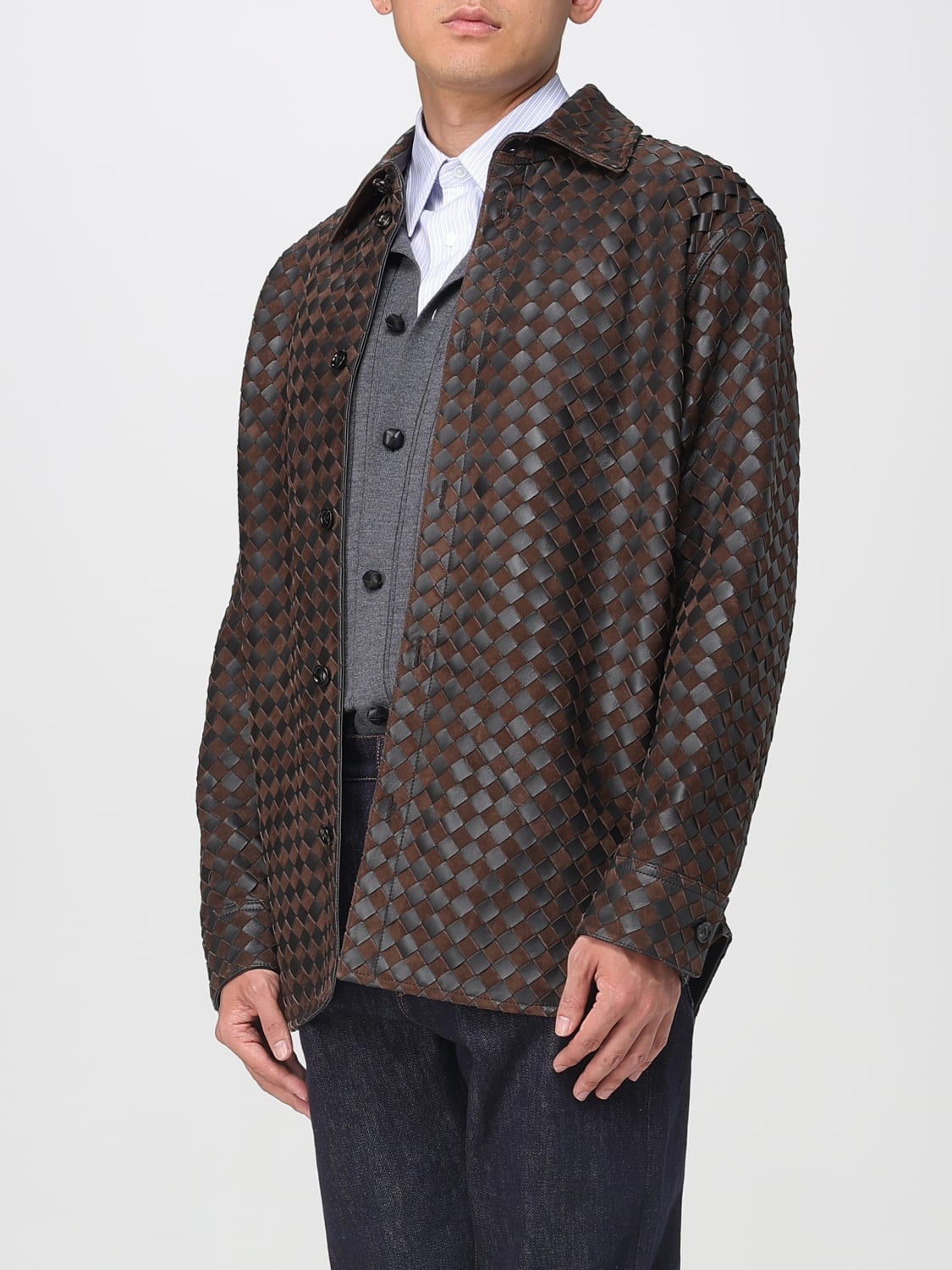 BOTTEGA VENETA JACKET: Blazer men Bottega Veneta, Dark - Img 4