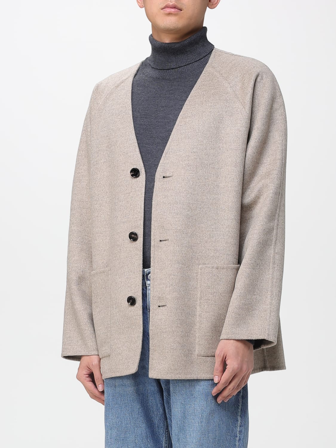 BOTTEGA VENETA COAT: Blazer men Bottega Veneta, Beige - Img 4